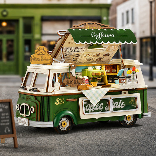 Rolife Leo’s Coffee Truck DIY Miniature House Kit (TGS07)