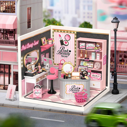 Rolife Pink Beauty Secret DIY Miniature House Kit (DW026)
