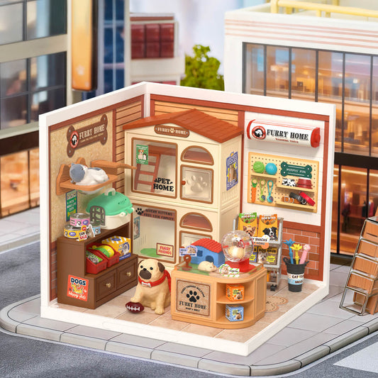 Rolife Furry Friends Home DIY Miniature House Kit (DW027)