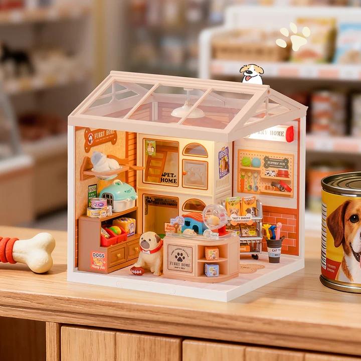 Rolife Furry Friends Home DIY Miniature House Kit (DW027)