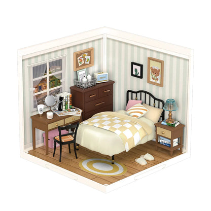 Robotime Rolife Super Store Sweet Dream Bedroom DIY Miniature House Model Kit DW009