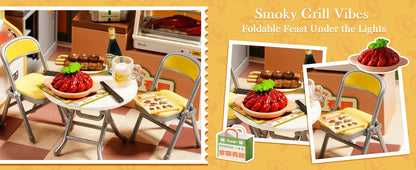 Rolife Hong Kong Bites Cafe Miniature House 3D Puzzle DIY Model Kit DW021 DW022 DW020