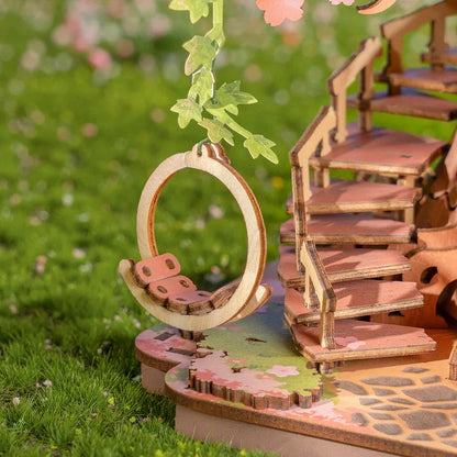 Robotime Rolife Sakura Tree House 3D Wooden Puzzle DIY Model Kit TGS04