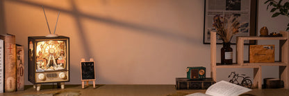 Robotime Rolife Sunset Carnival Series DIY Wooden Puzzle Music Box Model Kit AMT01 AMK81 AMK63