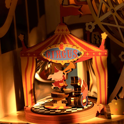Robotime Rolife Sunset Carnival Series DIY Wooden Puzzle Music Box Model Kit AMT01 AMK81 AMK63