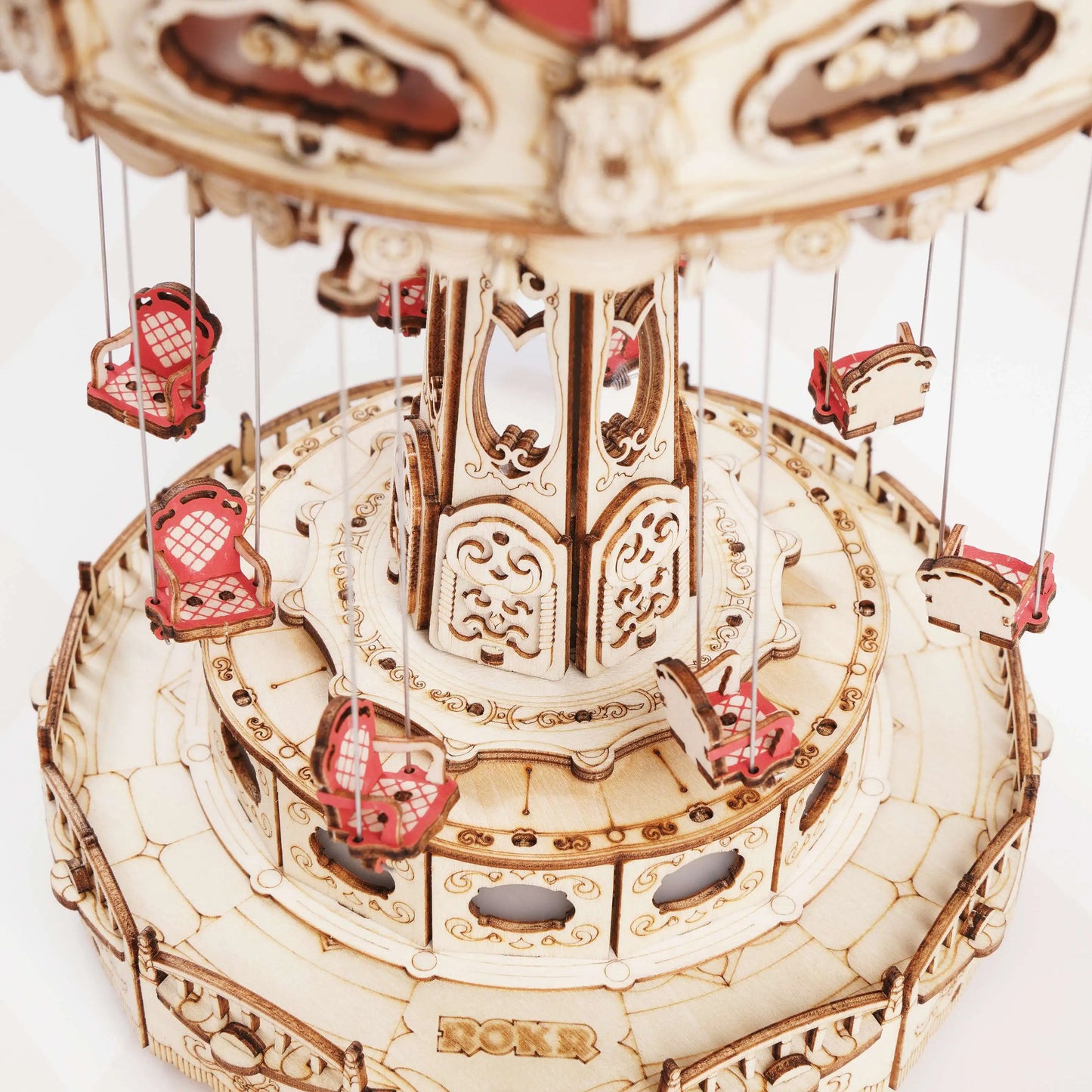 ROKR Swing Ride DIY Wooden Puzzle Music Box Model Kit EA02