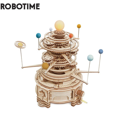 ROKR Mechanical Orrery 3D Wooden Puzzle DIY Model Kit ST001