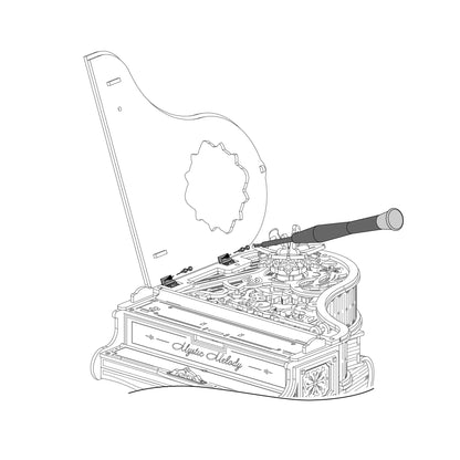 Robotime Rolife Sunset Carnival Series DIY Wooden Puzzle Music Box Model Kit AMT01 AMK81 AMK63
