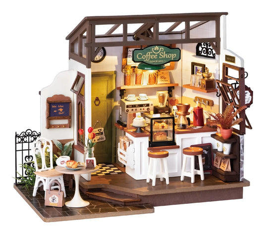 Robotime Rolife Slow Life Café Miniature House kit DG162