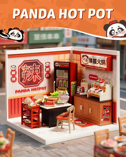Rolife Hong Kong Bites Cafe Miniature House 3D Puzzle DIY Model Kit DW021 DW022 DW020
