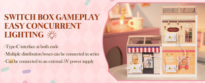 Robotime Rolife Super Creator Series DIY Miniature Dollhouse Model Kit DW019B DW018B DW017B