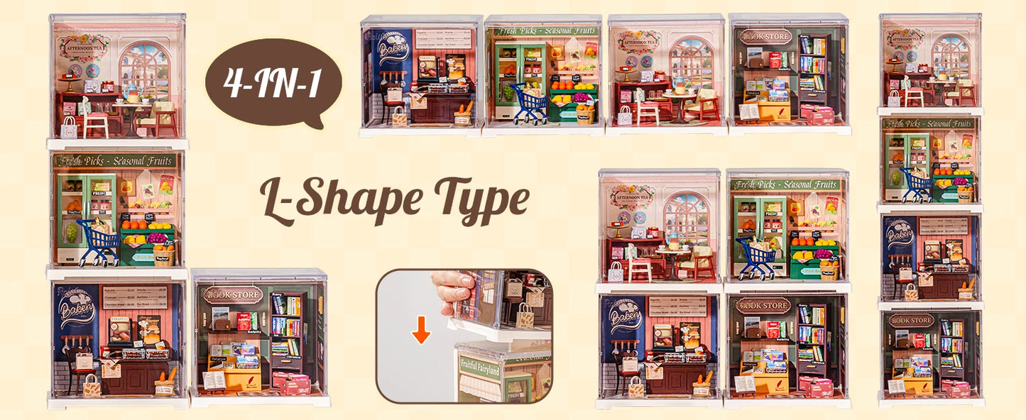 Rolife Super Creator Mini Series Dollhouse 3D Puzzle DIY Miniature House Model Kit
