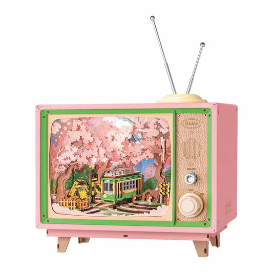 Rolife Sakura Dreamy Tour Wooden Music Box 3D Puzzle DIY Model Kit AMT02