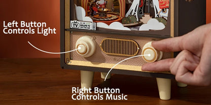 Robotime Rolife Sunset Carnival Series DIY Wooden Puzzle Music Box Model Kit AMT01 AMK81 AMK63