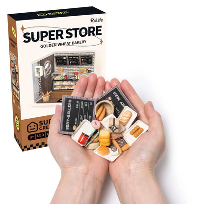 Robotime Rolife Super Creator Series DIY Miniature House Model Kit DW004 DW005B DW006