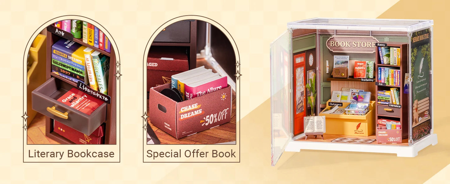 Rolife Super Creator Mini Series Dollhouse 3D Puzzle DIY Miniature House Model Kit