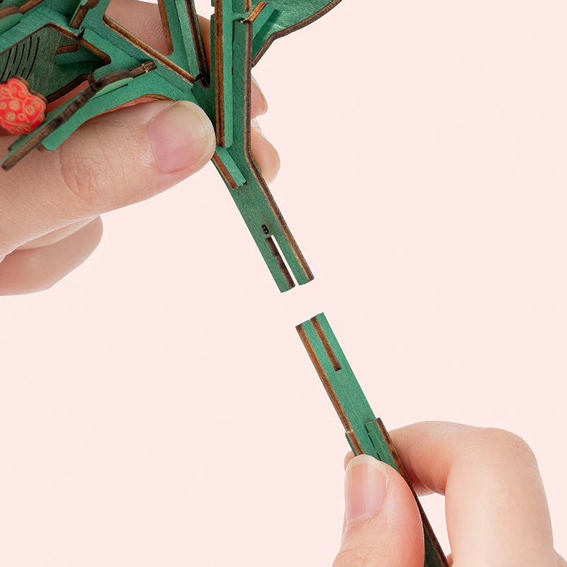 Rowood Poinsettia DIY Flower Bouquet 3D Wooden Puzzle TF001
