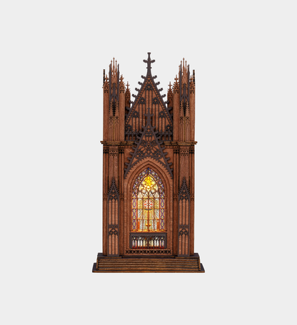 Rolife Twin-Tower Cathedral 3D Wooden Puzzle Kit (TGA01)
