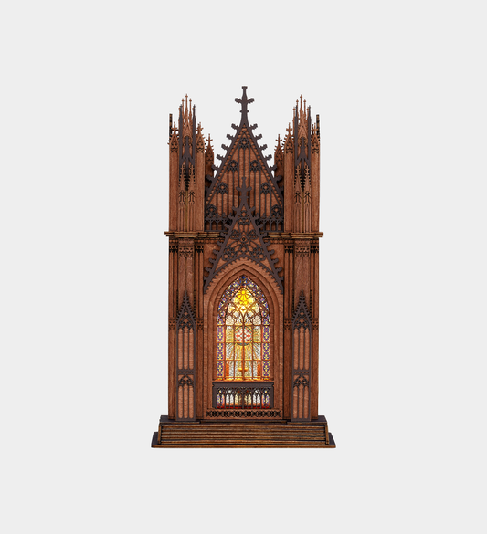 Rolife Twin-Tower Cathedral 3D Wooden Puzzle Kit (TGA01)