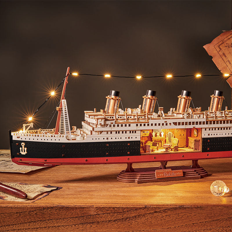 Rolife DIY Miniature House – 1912 Eternal Atlantic Voyager Wooden Puzzle Kit (TGL02)