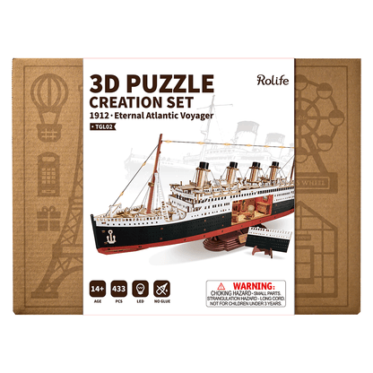 Rolife DIY Miniature House – 1912 Eternal Atlantic Voyager Wooden Puzzle Kit (TGL02)