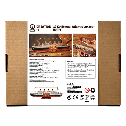 Rolife DIY Miniature House – 1912 Eternal Atlantic Voyager Wooden Puzzle Kit (TGL02)