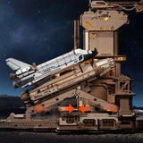 ROKR Space Shuttle 3D Wooden Puzzle Kit LKA02 -LED Launch Pad Model