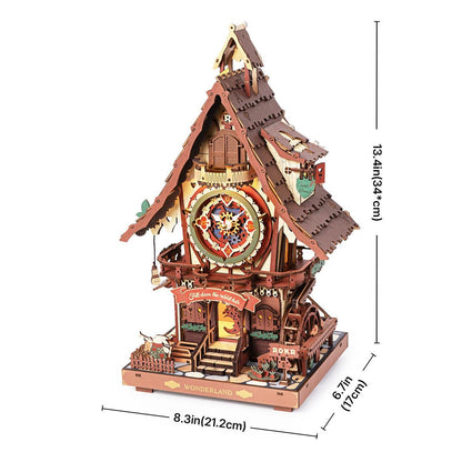 ROKR Mechanical Cuckoo Clock 3D Wooden Puzzle LC901C