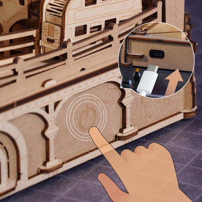 ROKR London Marble Run 3D Wooden Puzzle EGB01