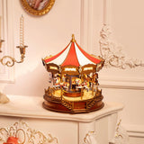 Rolife Classic Carousel 3D Wooden Model Kit with Lights & Music