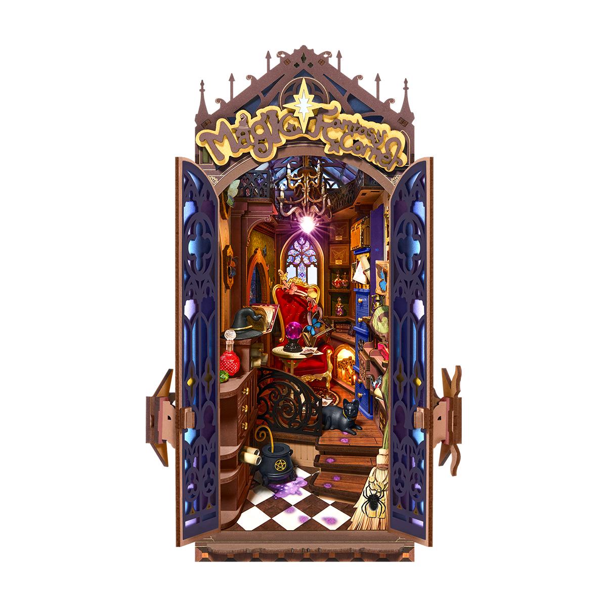 ROKR Rolife Magic Fantasy Corner Book Nook 3D Wooden Puzzle TGB14