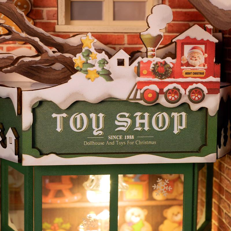 ROKR Rolife Santa’s Toy Shop Miniature Room 3D Wooden Puzzle DP006