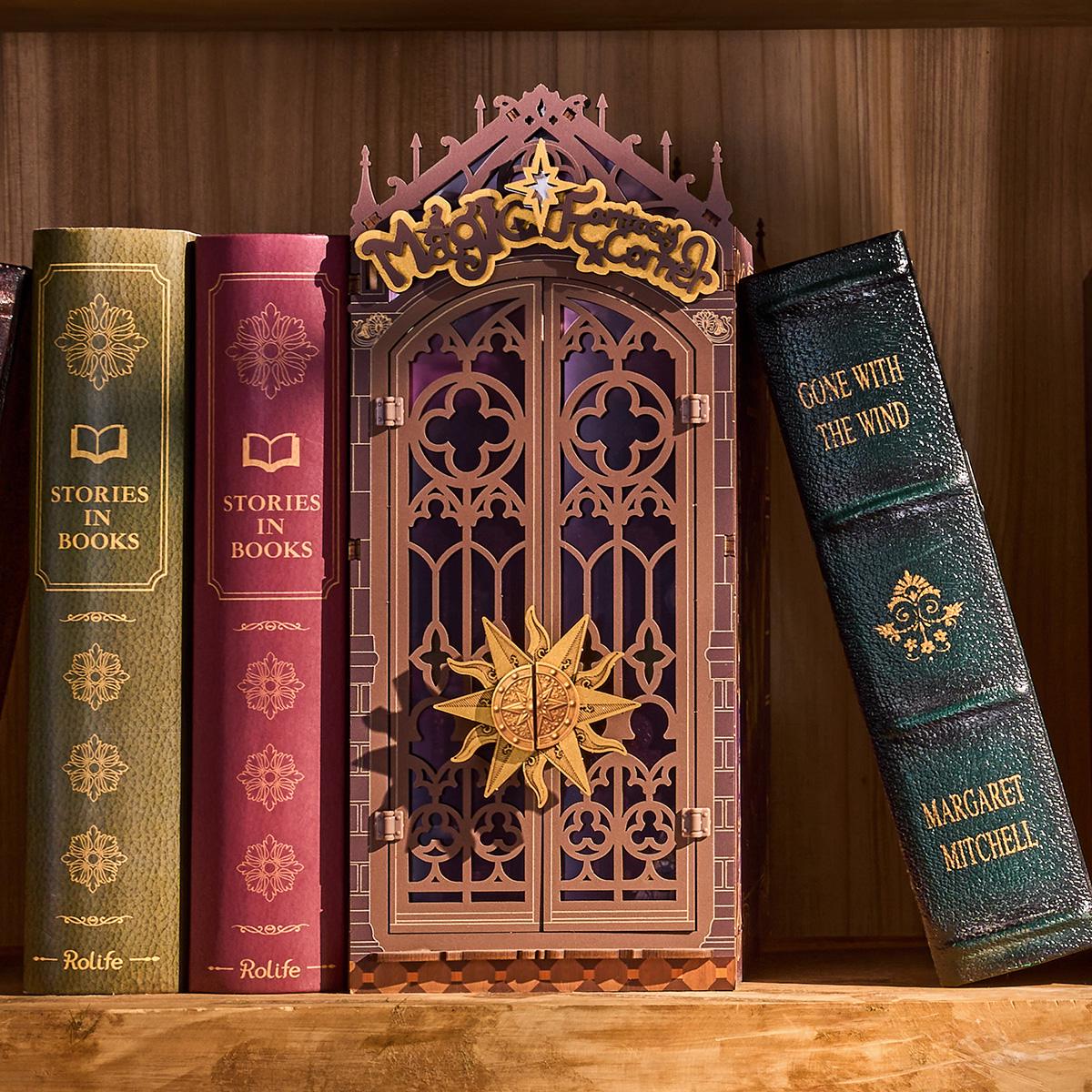 ROKR Rolife Magic Fantasy Corner Book Nook 3D Wooden Puzzle TGB14