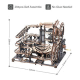 ROKR Marble Night City 3D Wooden Marble Run Mechanical Puzzle DIY Kit