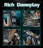 ROKR Spaceport Marble Run Puzzle: 3D Wooden STEM Model Kit