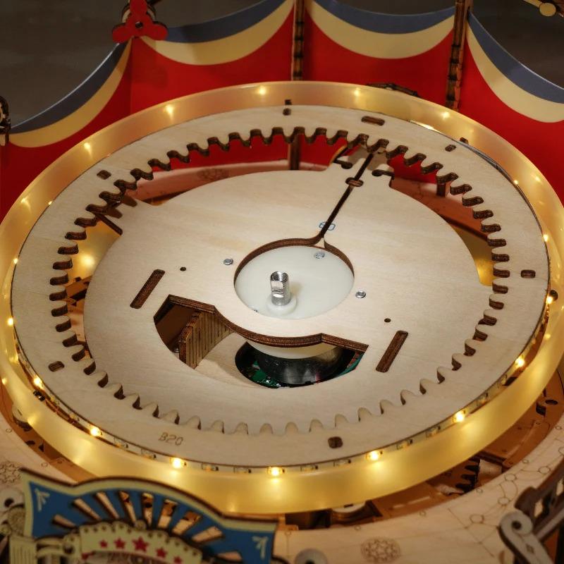 ROKR Tilt-A-Whirl 3D Wooden Music Box Puzzle EA04