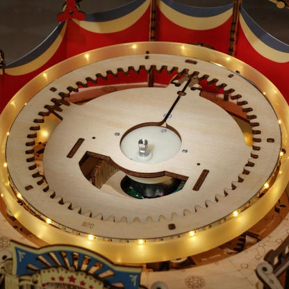 ROKR Tilt-A-Whirl 3D Wooden Music Box Puzzle EA04