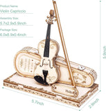 Rokr 3D Wooden Violin Puzzle: DIY Musical Instrument Model Kit