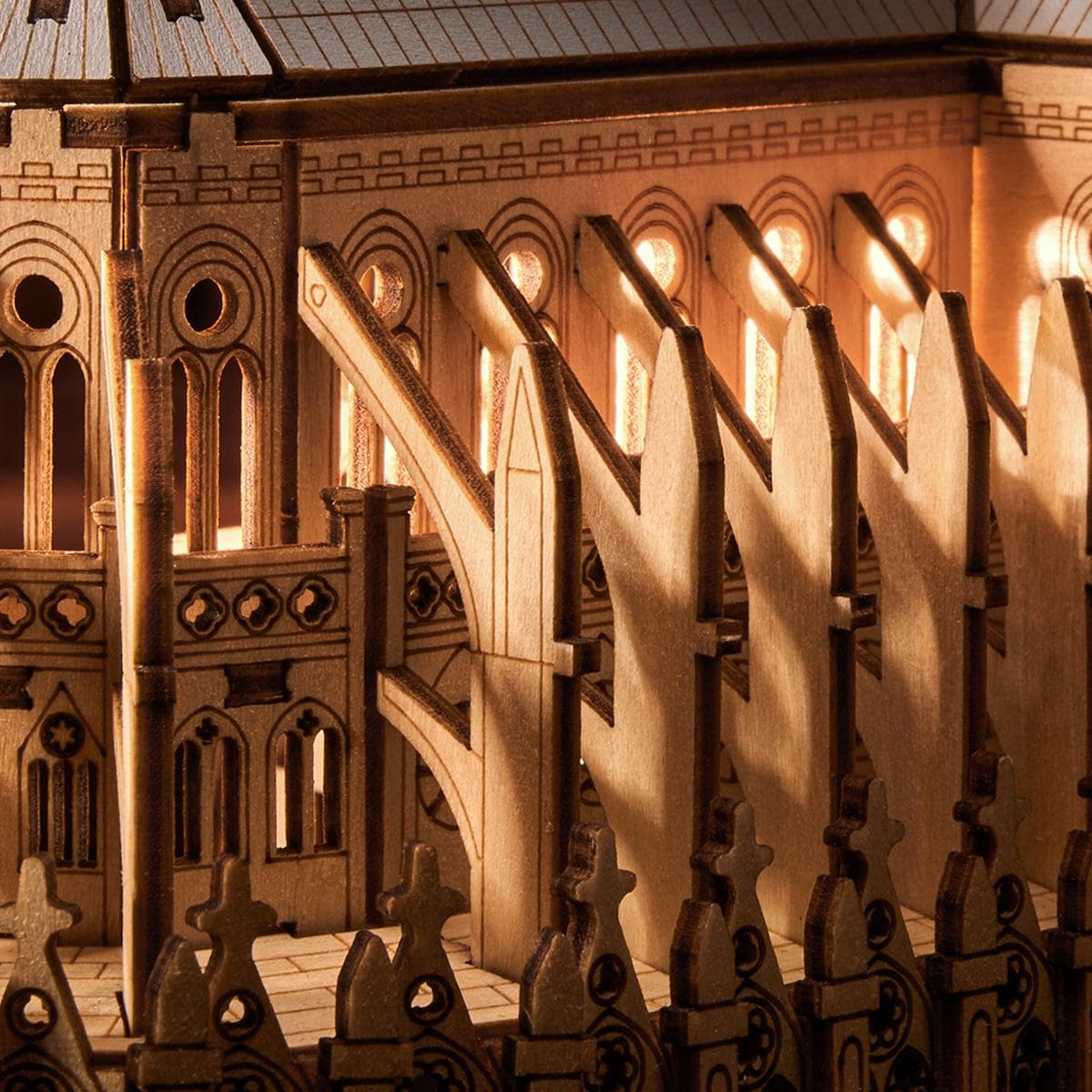 ROKR Notre Dame Paris Cathedral 3D Wooden Puzzle TG511