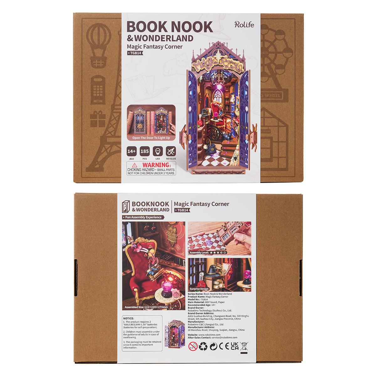 ROKR Rolife Magic Fantasy Corner Book Nook 3D Wooden Puzzle TGB14
