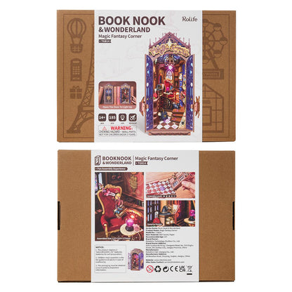 ROKR Rolife Magic Fantasy Corner Book Nook 3D Wooden Puzzle TGB14