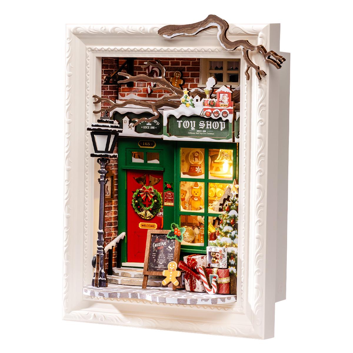 ROKR Rolife Santa’s Toy Shop Miniature Room 3D Wooden Puzzle DP006