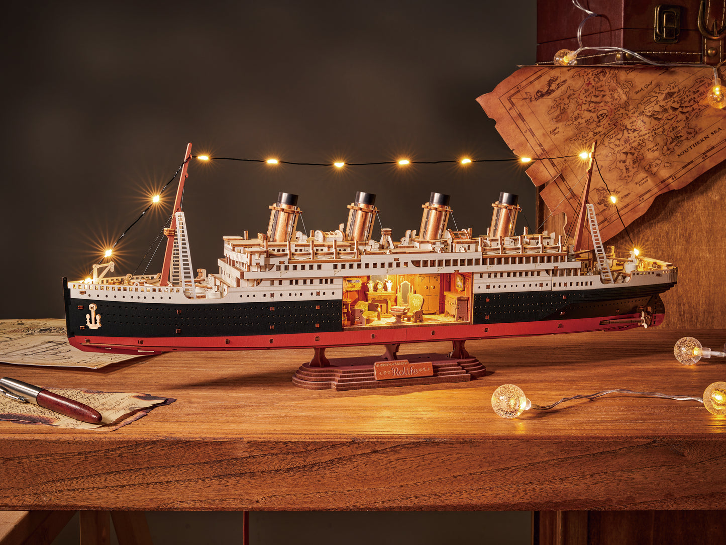 Rolife DIY Miniature House – 1912 Eternal Atlantic Voyager Wooden Puzzle Kit (TGL02)