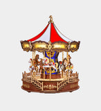 Rolife Classic Carousel 3D Wooden Model Kit with Lights & Music