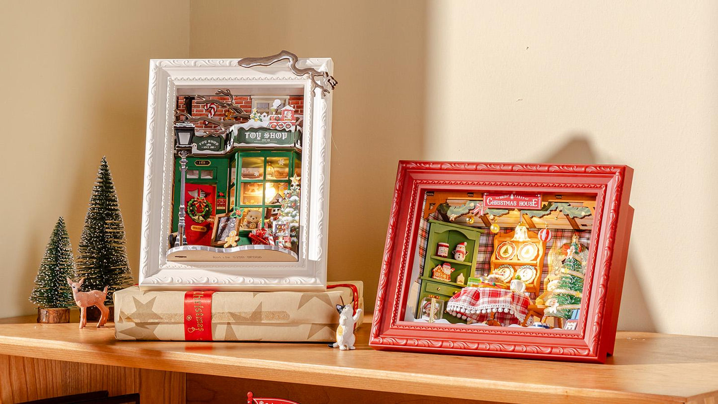ROKR Rolife Santa’s Toy Shop Miniature Room 3D Wooden Puzzle DP006