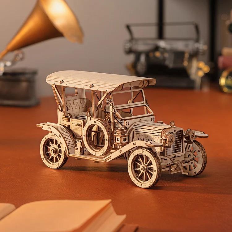 ROKR Vintage Car Antique Runabout 3D Wooden Puzzle MC801