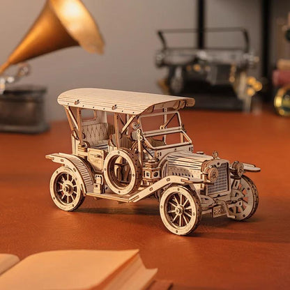 ROKR Vintage Car Antique Runabout 3D Wooden Puzzle MC801