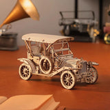 Rokr Vintage Car 3D Wooden Puzzle – Antique Runabout Model