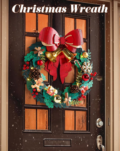 ROKR Christmas Wreath 3D Wooden Puzzle Holiday Ornament TGL04