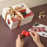 ROKR Red Rose Bouquet(AF02J) DIY Plastic Flower Puzzle Kit Gift